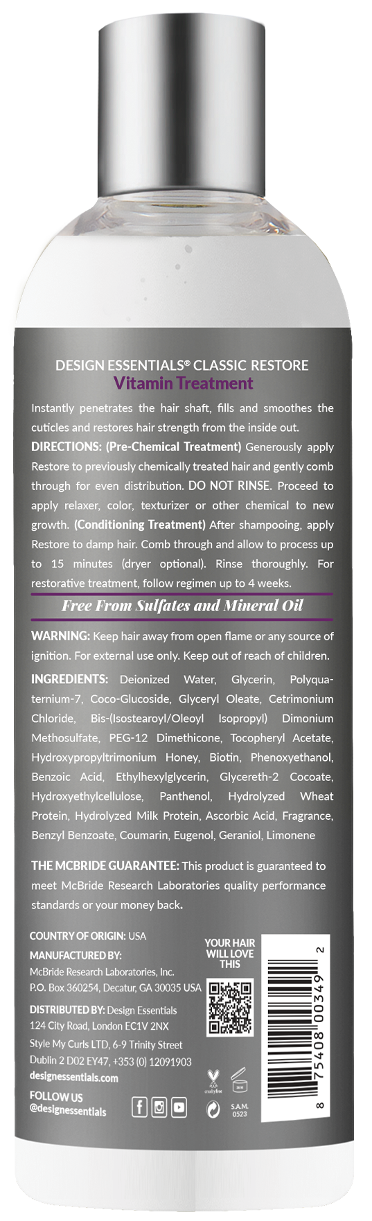 TRAITEMENT VITAMINÉ RÉPARATEUR